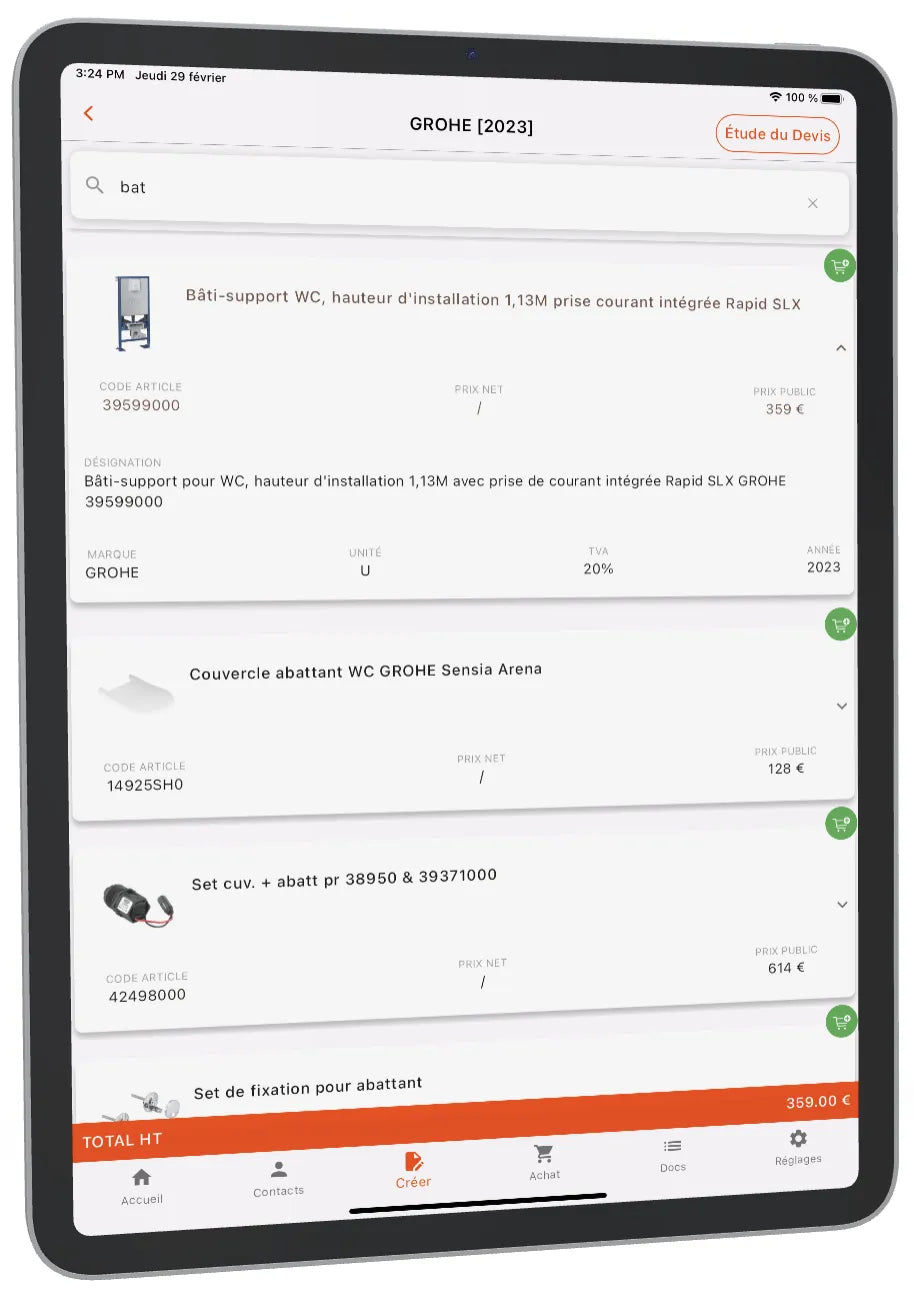 BIBLIOTHEQUES D'ARTICLES PERSONNALISABLE